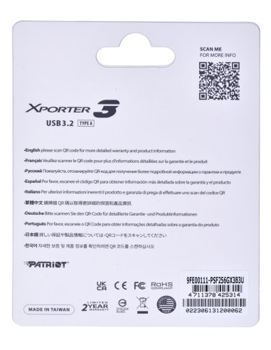 Partiot Flashdrive Xporter 3 256Gb Type A Usb3.2