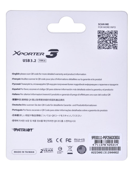 Partiot Flashdrive Xporter 3 256Gb Type A Usb3.2