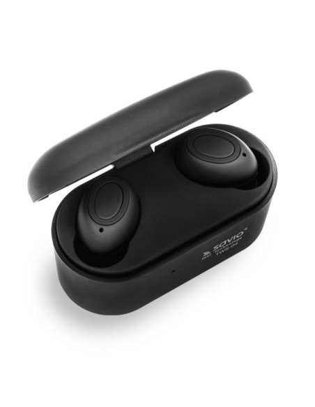 Słuchawki Savio Tws-04 (Bluetooth  Bezprzewodowe, Bluetooth  Z Wbudowanym Mikrofonem  Kolor Czarny