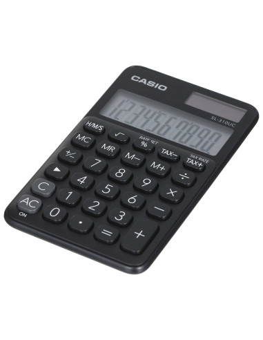Casio Kalkulator Kieszonkowy Sl-310Uc-Bk Czarny, 10 Cyfrowy Wyświetlacz