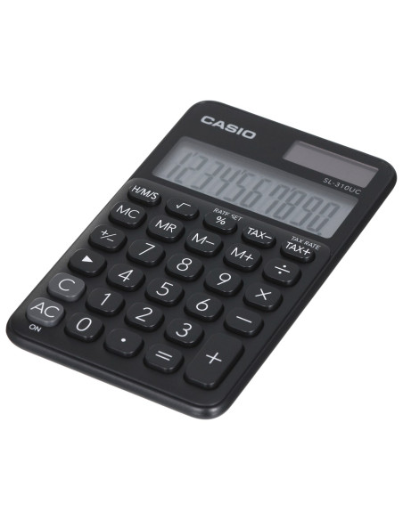 Casio Kalkulator Kieszonkowy Sl-310Uc-Bk Czarny, 10 Cyfrowy Wyświetlacz