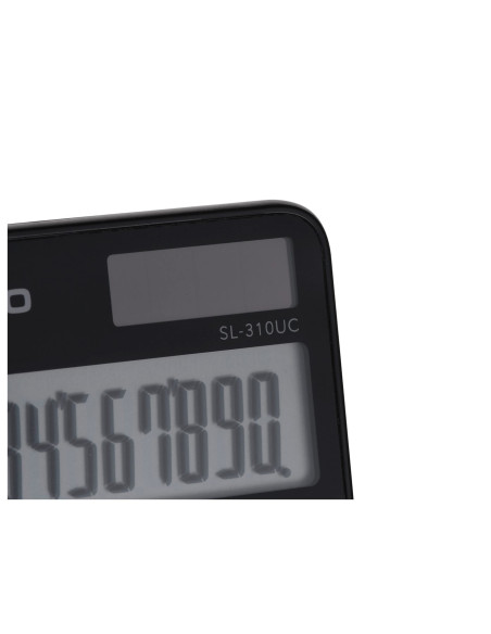 Casio Kalkulator Kieszonkowy Sl-310Uc-Bk Czarny, 10 Cyfrowy Wyświetlacz