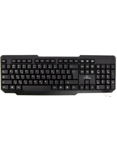 Zestaw Klawiatura + Mysz Titanum Memphis Tk108 (Usb  (Us)  Kolor Czarny  Optyczna  1000 Dpi)