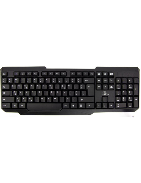 Zestaw Klawiatura + Mysz Titanum Memphis Tk108 (Usb  (Us)  Kolor Czarny  Optyczna  1000 Dpi)