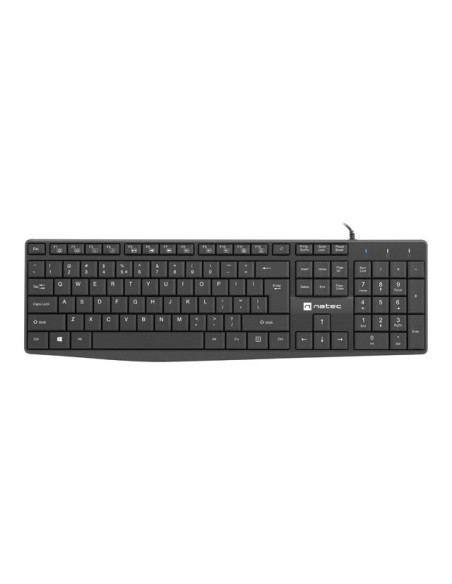 Natec Klawiatura Nautilus Us Slim Czarna Nkl-1950