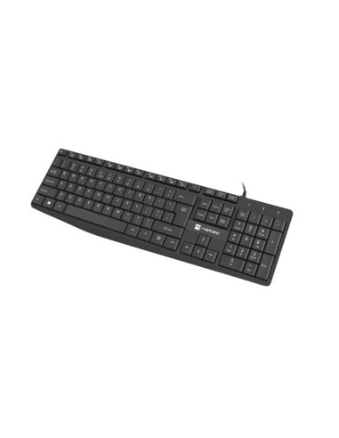 Natec Klawiatura Nautilus Us Slim Czarna Nkl-1950