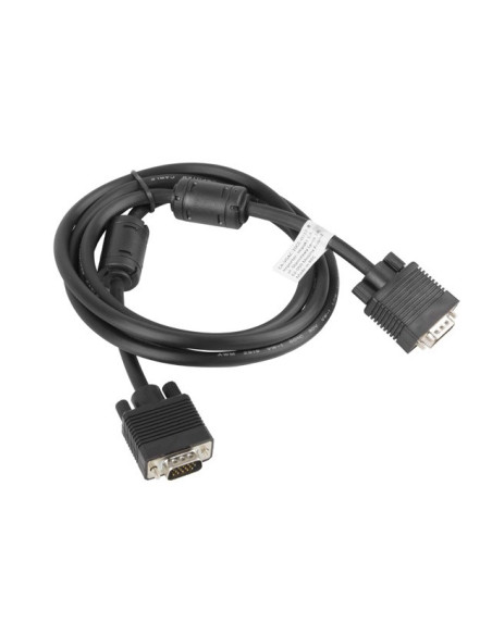 Kabel Lanberg Ca-Vgac-10Cc-0018-B (D-Sub (Vga) M - D-Sub (Vga) M  1,8M  Kolor Czarny)