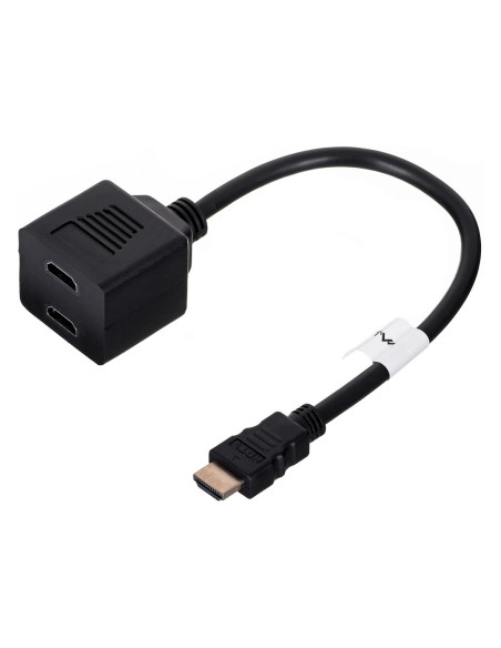 Splitter Lanberg Ad-0019-Bk (Hdmi M - 2X Hdmi F  0,20M  Kolor Czarny)