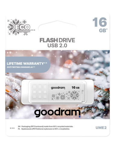 Goodram Flashdrive 16Gb Ume2-Winter White Usb 2.0