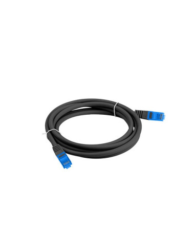 Lanberg Patchcord S/Ftp Kat.6A 2M Czarny Lszh Cca (Fluke Passed) Pcf6A-10Cc-0200-Bk