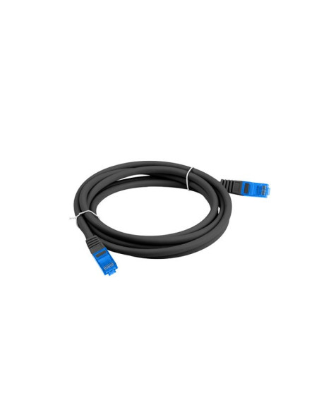 Lanberg Patchcord S/Ftp Kat.6A 2M Czarny Lszh Cca (Fluke Passed) Pcf6A-10Cc-0200-Bk