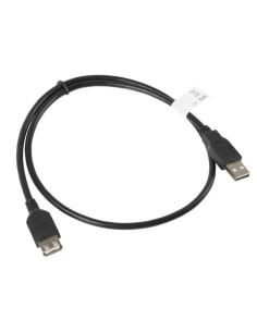 Kabel Lanberg Ca-Usbe-10Cc-0007-Bk (Usb 2.0 M - Usb 2.0 F  0,7M  Kolor Czarny) 2