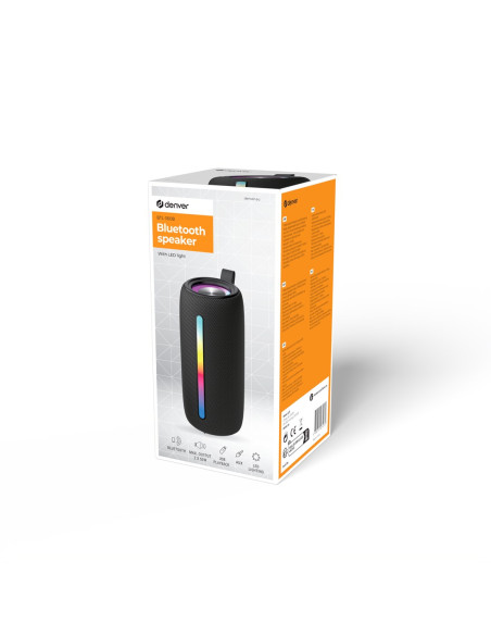 Głośnik Bt Denver Btl-360B Rgb 2X50W Czarny