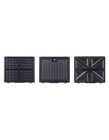 Opiekacz 3 W 1 Ravanson Op-7050 (1200W  Kolor Czarny)