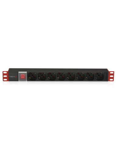 Listwa Zasilająca Rack 1U 8X Schuko/Unel, Kabel C20 3M, 16A