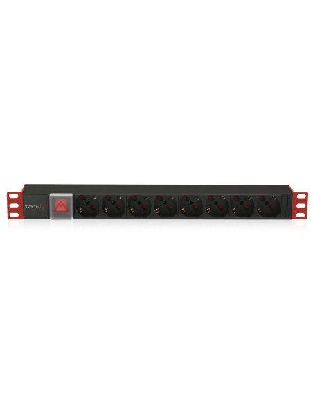 Listwa Zasilająca Rack 1U 8X Schuko/Unel, Kabel C20 3M, 16A