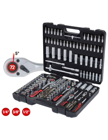 Zestaw Kluczy Nasadowych 179 Szt.  Kstools