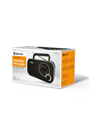 Radio Fm Denver Tr-51 Czarne