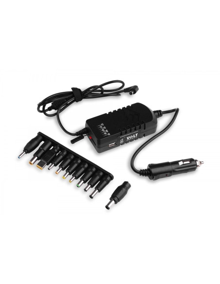 Zasilacz Samochodowy Do Laptopa Tir 100W 12-24V (Wtyk Zapalniczka)