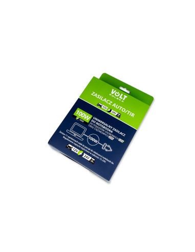 Zasilacz Samochodowy Do Laptopa Tir 100W 12-24V (Wtyk Zapalniczka)