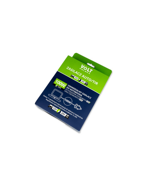 Zasilacz Samochodowy Do Laptopa Tir 100W 12-24V (Wtyk Zapalniczka)