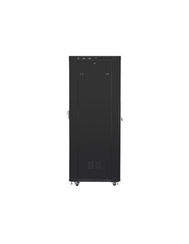 Lanberg Szafa Stojąca Rack 19" 42U 800X1000 Drzwi Perforowane Lcd Czarna Ff01-8042-23Bl (Flat Pack)