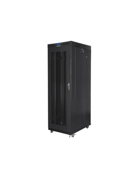 Lanberg Szafa Stojąca Rack 19" 42U 800X1000 Drzwi Perforowane Lcd Czarna Ff01-8042-23Bl (Flat Pack)