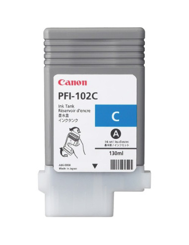 Canon Pfi-102C Nabój Z Tuszem Oryginalny Cyjan