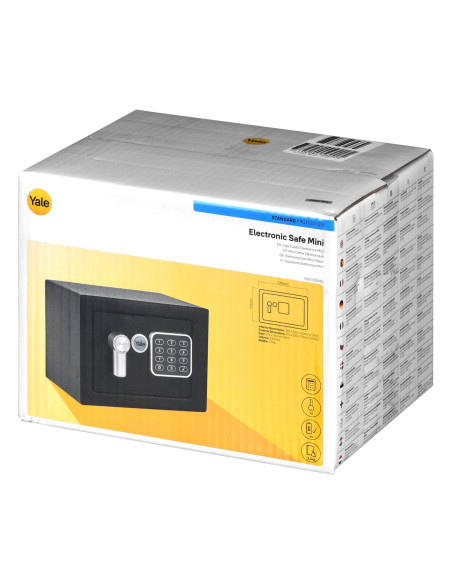 Yale Mini Electronic Safe Black Sejf Podstawowy Ysv Mini Czarny