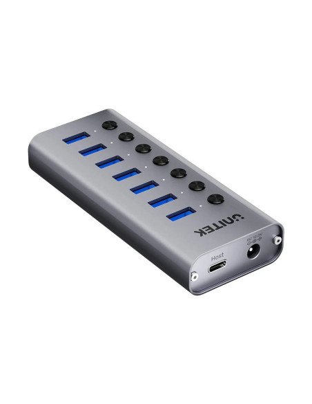 Unitek Hub Usb-A 3.0 7W1, 5Gbps Z Przełącznikiem