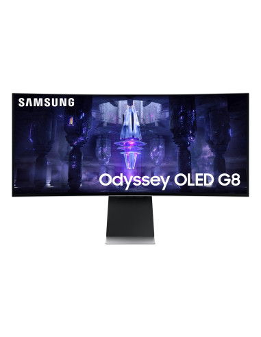 Samsung Odyssey Neo G8 S34Bg850Su Monitor Komputerowy 86,4 Cm (34") 3440 X 1440 Px Ultrawide Quad Hd Oled Srebrny