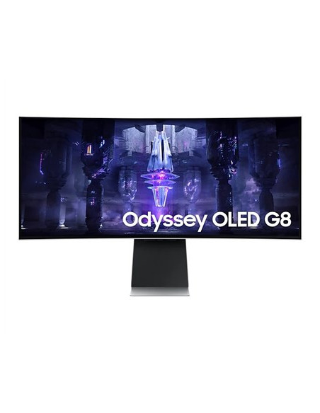 Samsung Odyssey Neo G8 S34Bg850Su Monitor Komputerowy 86,4 Cm (34") 3440 X 1440 Px Ultrawide Quad Hd Oled Srebrny