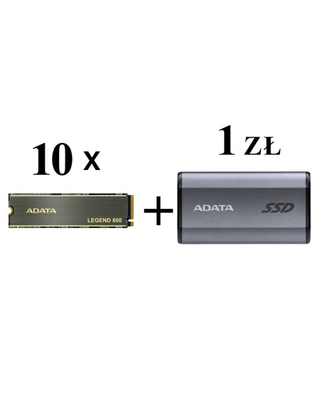 Kup 10 X Adata Dysk Ssd Legend 800 1Tb M.2 Pcie Nvme A Otrzymasz Dysk Zewnętrzny Ssd Adata Elite Se880 500Gb Szary Za 1 Zł