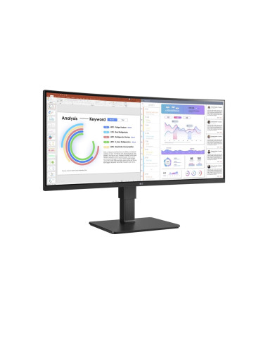 Lg 34Bq77Qb-B Monitor Komputerowy 86,4 Cm (34") 3440 X 1440 Px Ultrawide Quad Hd Led Czarny