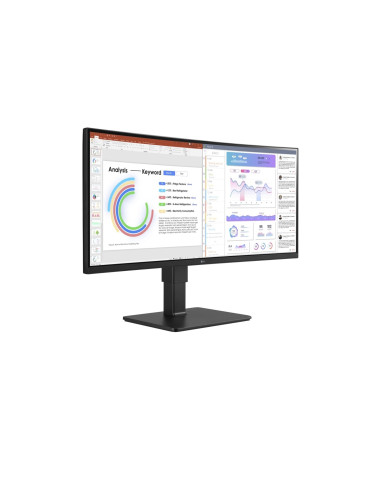 Lg 34Bq77Qb-B Monitor Komputerowy 86,4 Cm (34") 3440 X 1440 Px Ultrawide Quad Hd Led Czarny