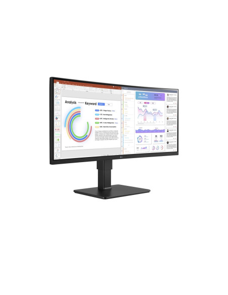 Lg 34Bq77Qb-B Monitor Komputerowy 86,4 Cm (34") 3440 X 1440 Px Ultrawide Quad Hd Led Czarny