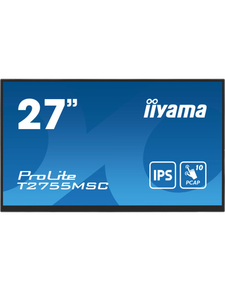 Iiyama Prolite T2755Msc-B1 Monitor Komputerowy 68,6 Cm (27") 1920 X 1080 Px Full Hd Led Ekran Dotykowy Blad Czarny