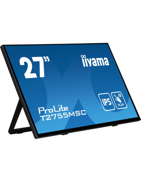 Iiyama Prolite T2755Msc-B1 Monitor Komputerowy 68,6 Cm (27") 1920 X 1080 Px Full Hd Led Ekran Dotykowy Blad Czarny