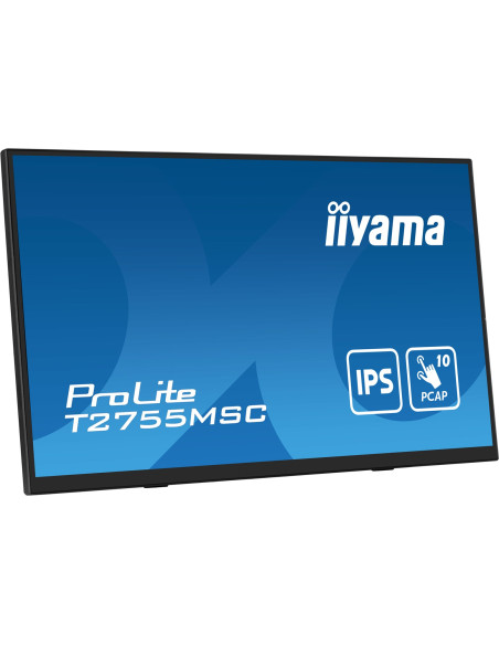 Iiyama Prolite T2755Msc-B1 Monitor Komputerowy 68,6 Cm (27") 1920 X 1080 Px Full Hd Led Ekran Dotykowy Blad Czarny