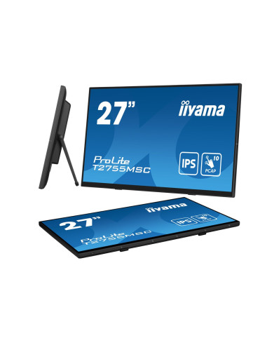 Iiyama Prolite T2755Msc-B1 Monitor Komputerowy 68,6 Cm (27") 1920 X 1080 Px Full Hd Led Ekran Dotykowy Blad Czarny