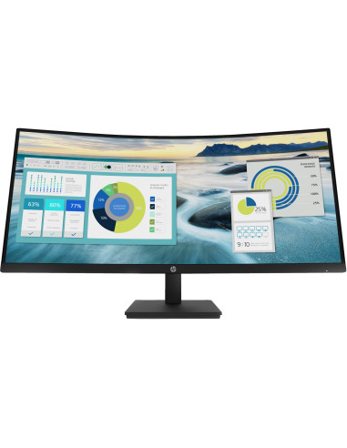 Hp P34Hc G4 Monitor Komputerowy 86,4 Cm (34") 3440 X 1440 Px Quad Hd Led Czarny