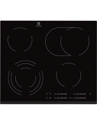 Płyta Ceramiczna Electrolux Ehf6547Fxk (4 Pola Grzejne  Kolor Czarny)