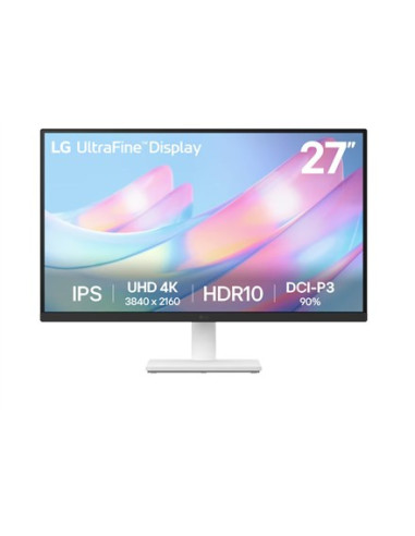 Lg 27Us500-W Monitor Komputerowy 68,6 Cm (27") 3840 X 2160 Px 4K Ultra Hd Lcd Biały