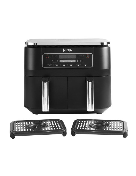 Ninja Af300 Podwójny 7,6 L Autonomiczny 1690 W Frytkownica Na Gorące Powietrze Czarny