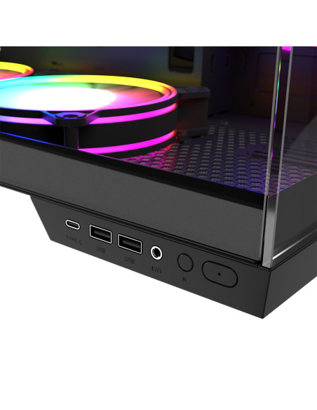 Modecom Obudowa Volcano Panorama Apex Argb 7F Midi Black
