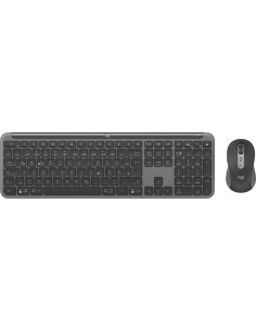 Logitech Mk950 Signature For Business Klawiatura Dołączona Myszka Biuro Rf Wireless + Bluetooth Qwertz Niemiecki Grafitowy