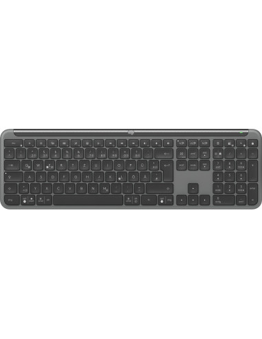 Logitech Mk950 Signature For Business Klawiatura Dołączona Myszka Biuro Rf Wireless + Bluetooth Qwertz Niemiecki Grafitowy