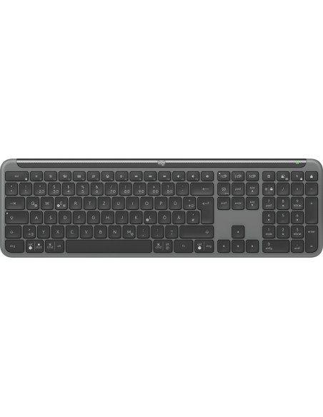 Logitech Mk950 Signature For Business Klawiatura Dołączona Myszka Biuro Rf Wireless + Bluetooth Qwertz Niemiecki Grafitowy