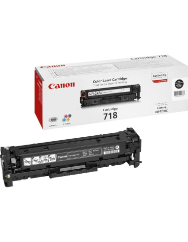 Canon Crg-718 Bk Kaseta Z Tonerem 1 Szt. Oryginalny Czarny