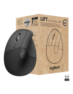 Logitech Lift For Business Myszka Biuro Po Lewej Stronie Rf Wireless + Bluetooth Optyczny 4000 Dpi